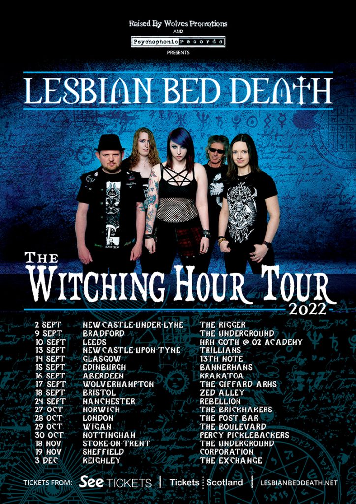 Lesbian Bed Death Witching Hour UK Tour